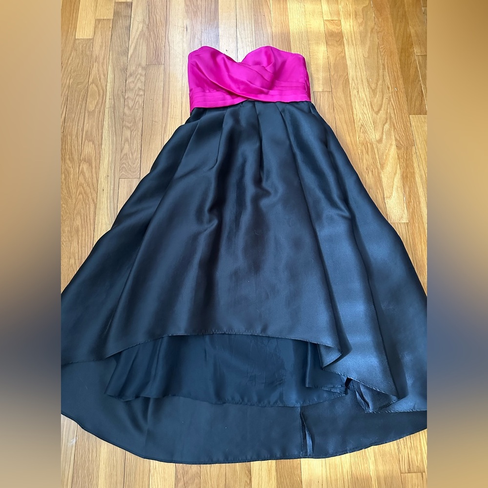 High Low Strapless Shoshanna gown size 8